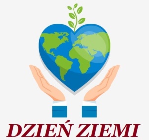 Czerwony napis dzień ziemi